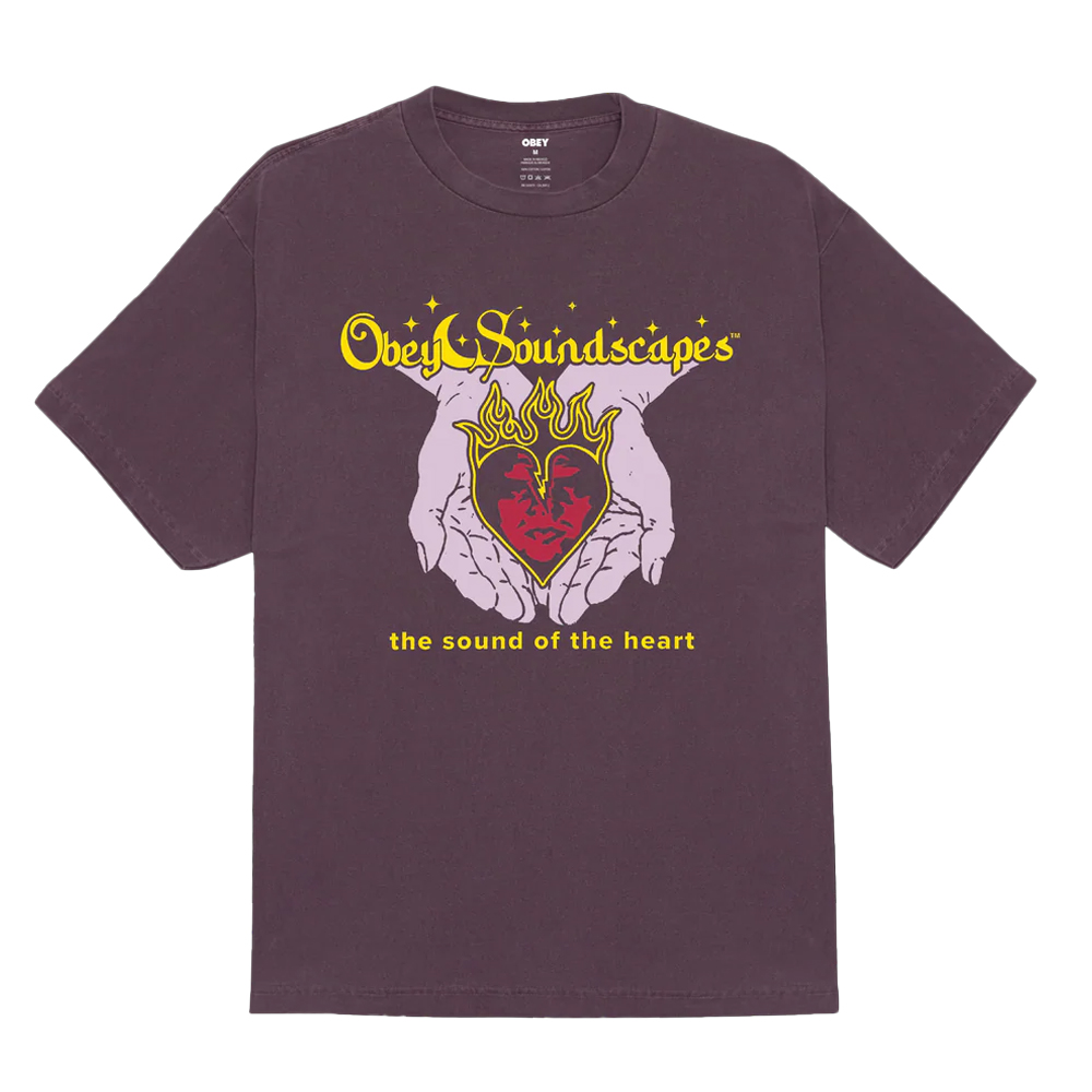 OBEY Soundscapes Tee Ανδρικό T-Shirt - Μωβ