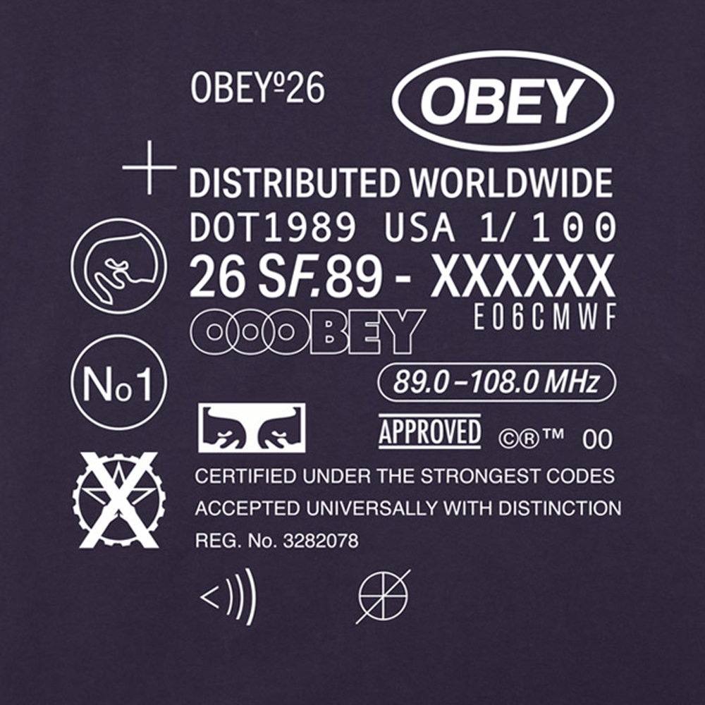 OBEY Code Aνδρικό T-Shirt - 3