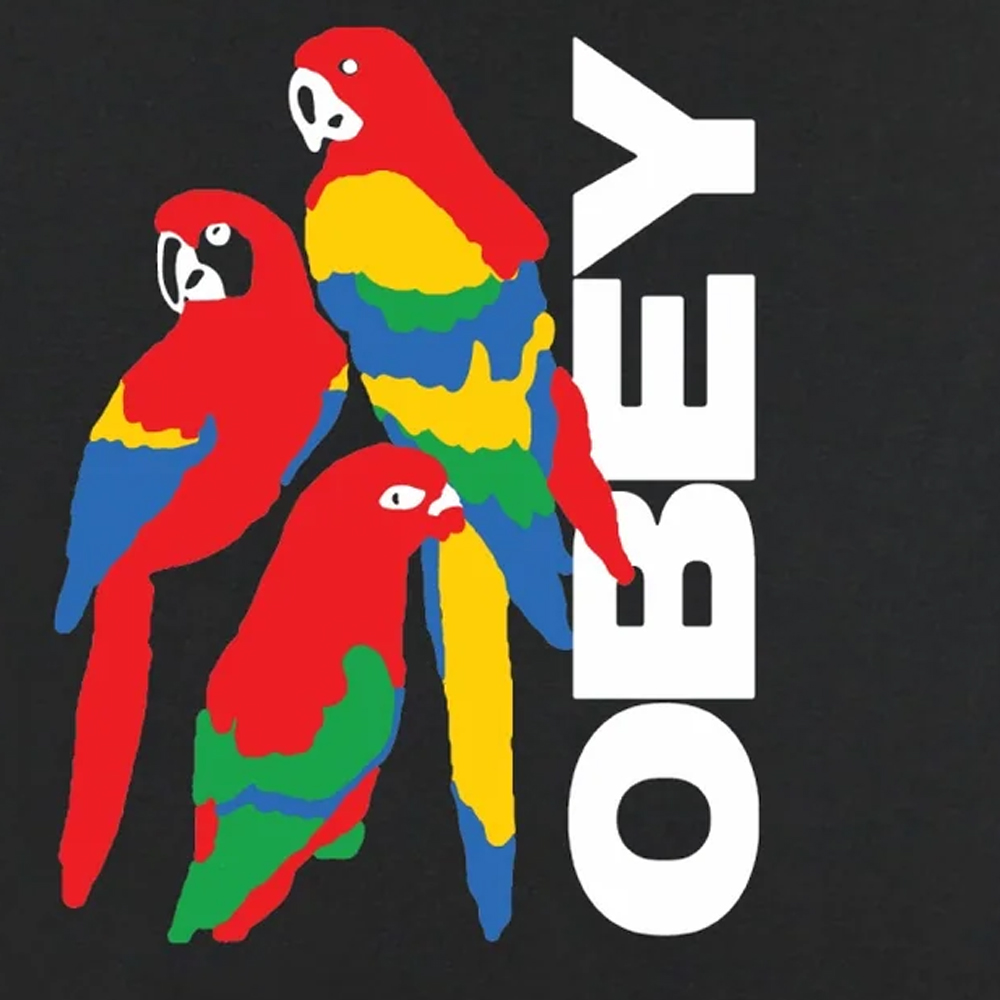 OBEY Parrots Aνδρικό T-Shirt - 3
