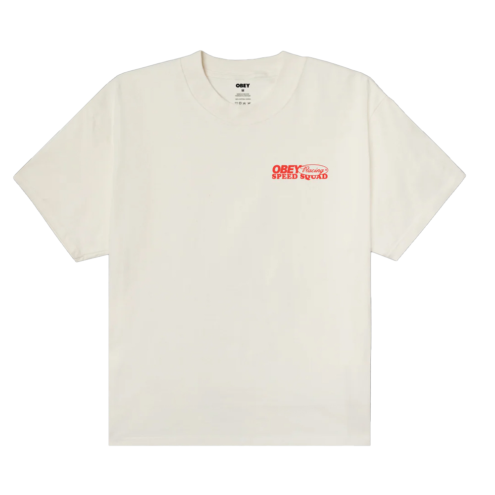 OBEY Speed Squad Aνδρικό T-Shirt - Κρεμ