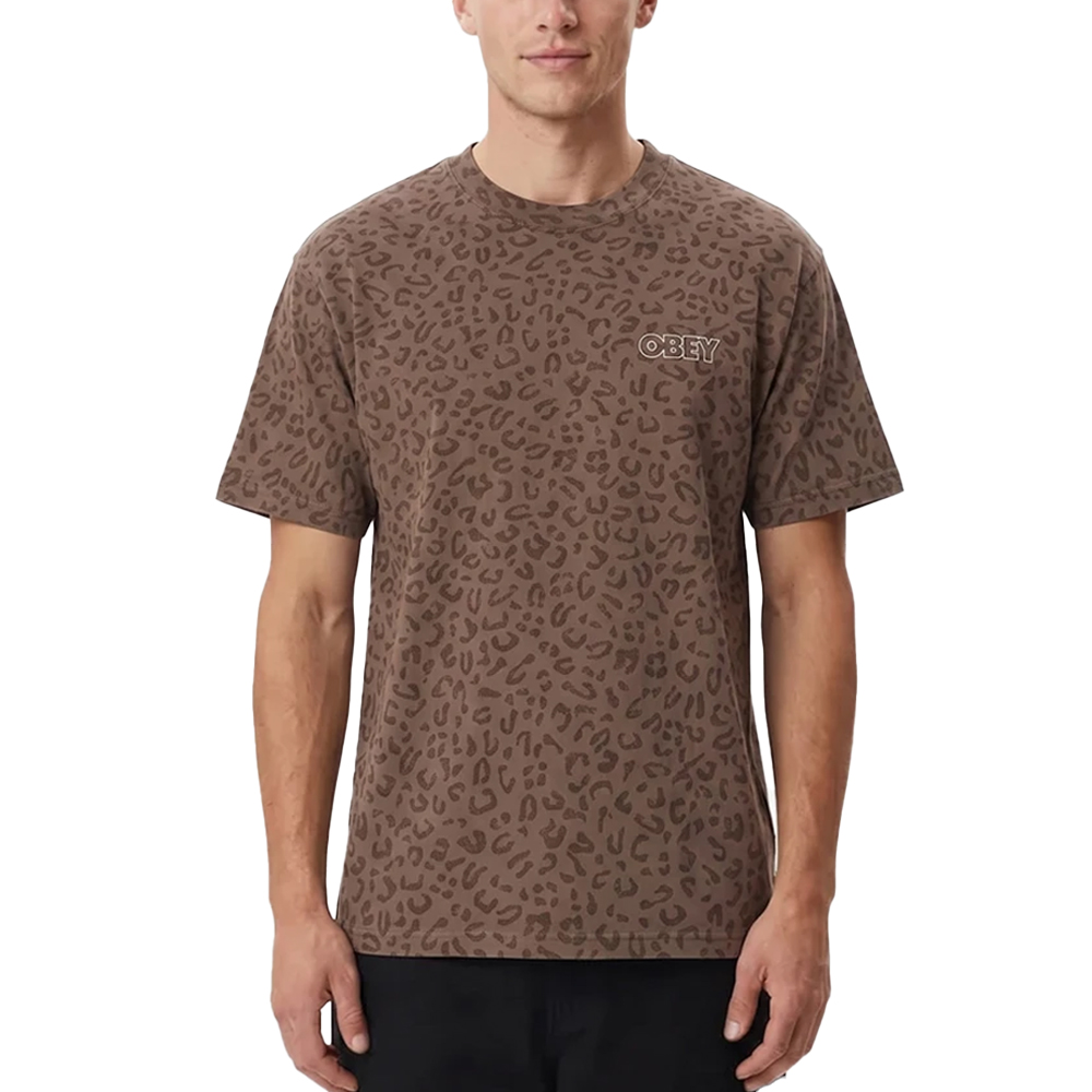 OBEY Treble Aνδρικό T-Shirt - Καφέ