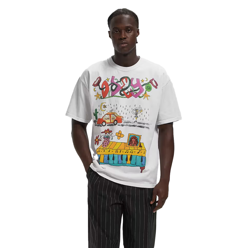 OBEY Taxi Aνδρικό T-Shirt - Λευκό