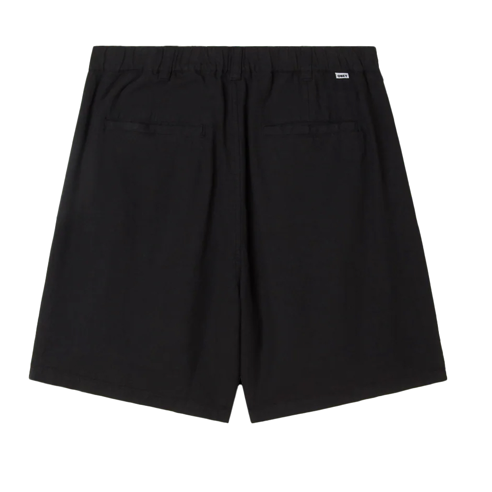 OBEY Foster Pleated Linen Short Ανδρικό Σορτς Λινό - 2