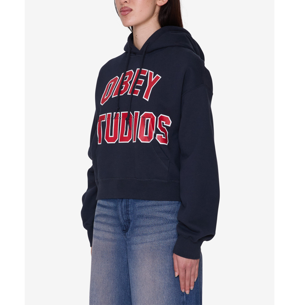 OBEY Studios Collegiate Hood  Γυναικείο Φούτερ - 3