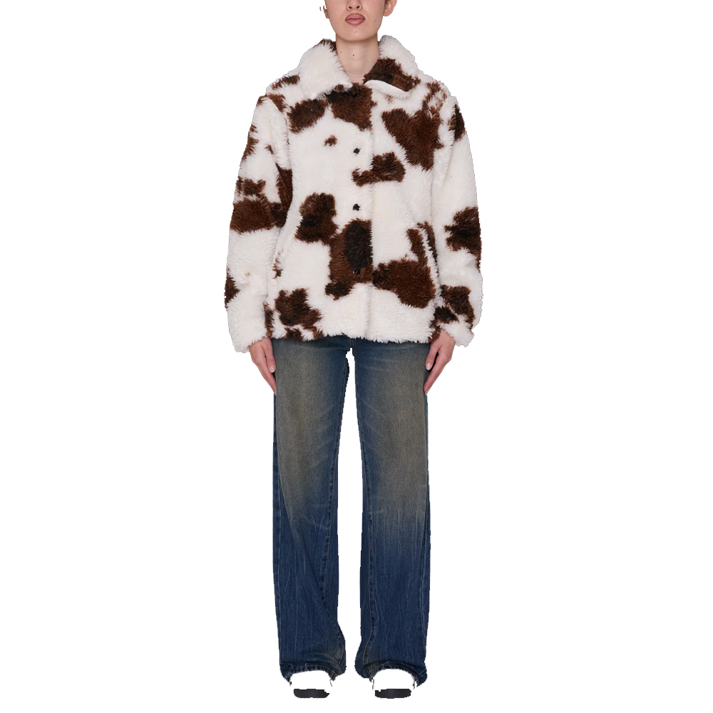OBEY Nolie Sherpa Short Coat  Γυναικείο Μπουφάν - 3