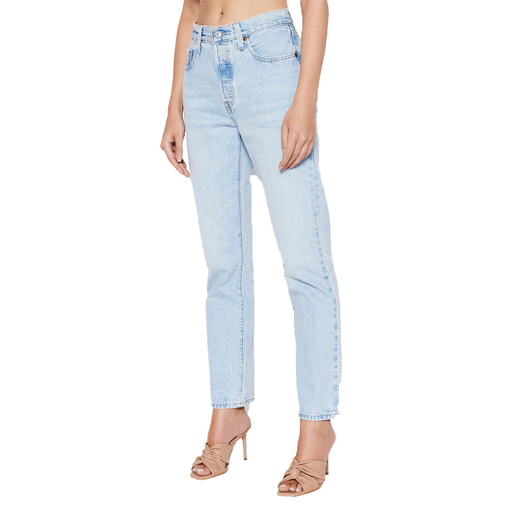 LEVI'S 501 Crop Jeans Ψηλόμεσο Γυναικείο Jean Παντελόνι  - Γαλάζιο