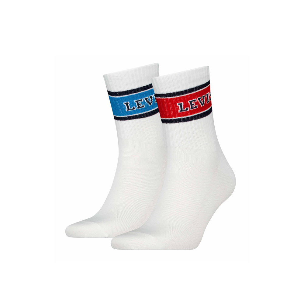 LEVI'S Short Sock 2Pack Unisex Κάλτσες  - Λευκό