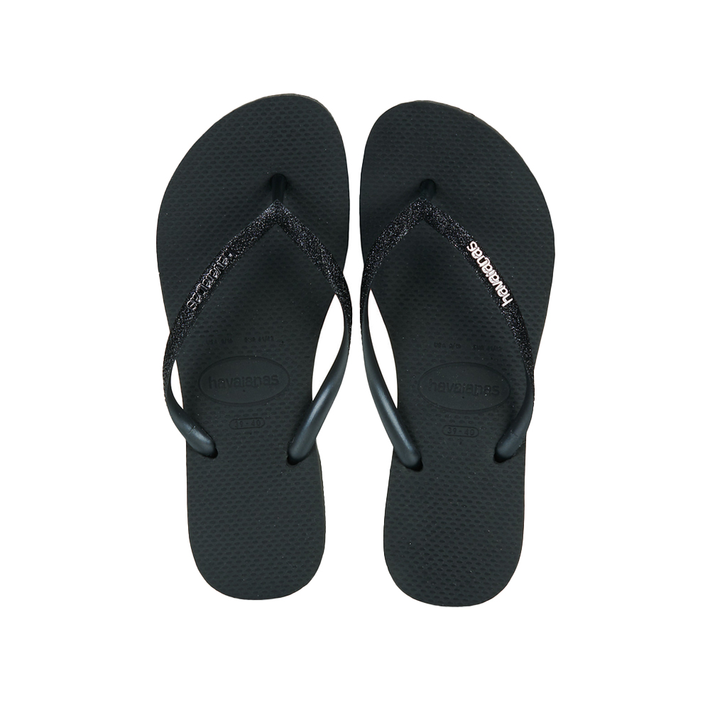 HAVAIANAS Slim Glitter II Fc Γυναικείες Σαγιονάρες - Μαύρο