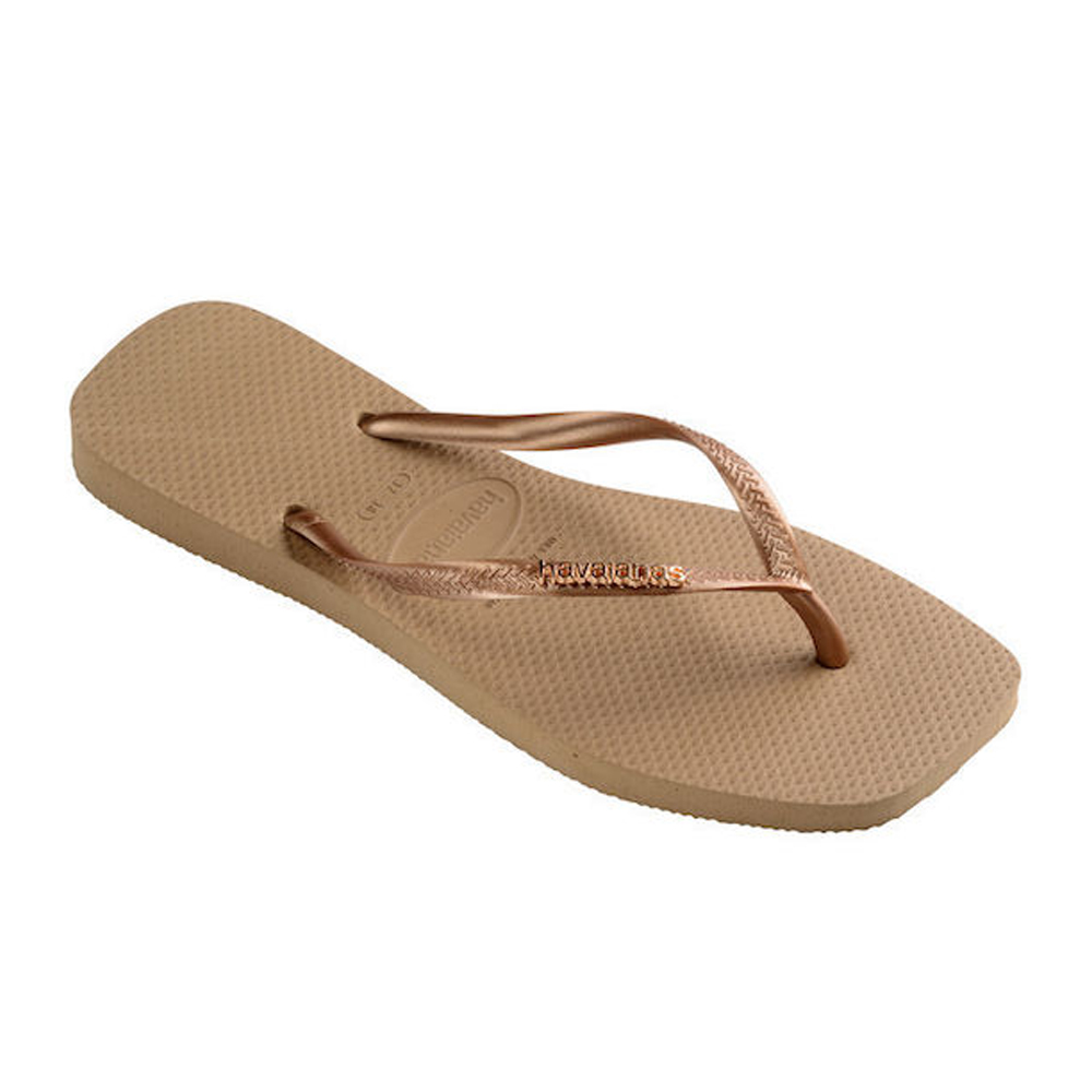 HAVAIANAS Slim Square Logo Metallic Fc Γυναικείες Σαγιονάρες - 3