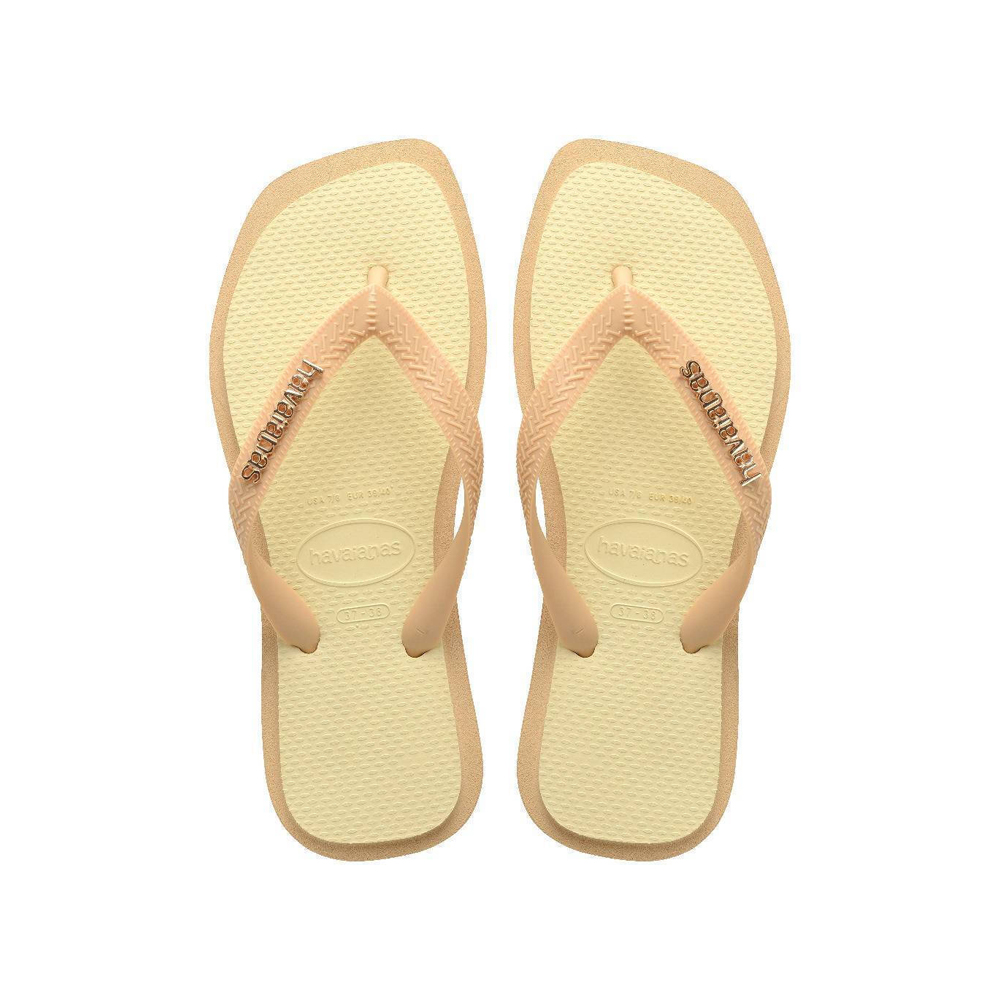 HAVAIANAS Top Square Γυναικείες Σαγιονάρες  - Μπεζ