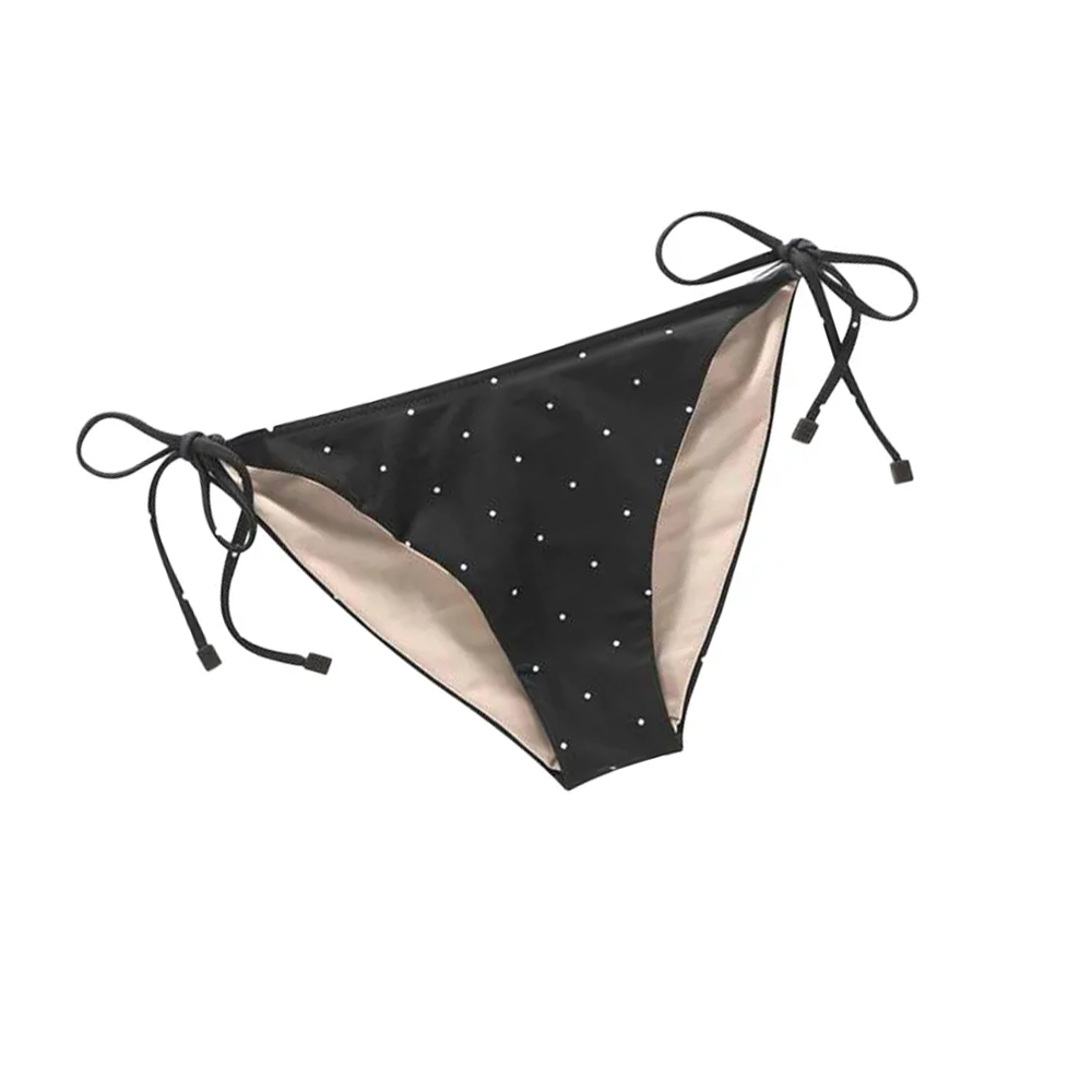 OAS Black Polka Triangle Bikini Bottom Μαύρο - 2