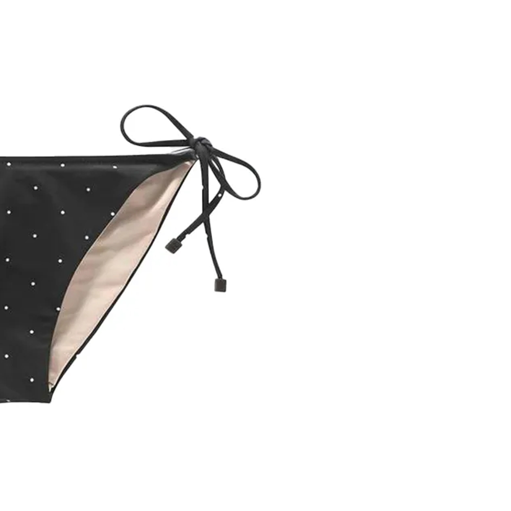 OAS Black Polka Triangle Bikini Bottom Μαύρο - 3