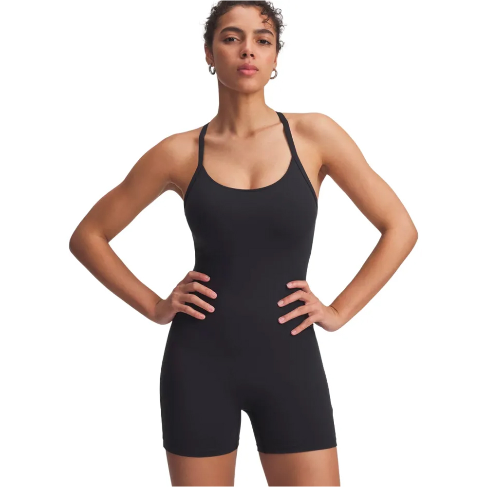 UNDER ARMOUR Motion Shorts Bodysuit Γυναικεία Ολόσωμη Φόρμα - Μαύρο