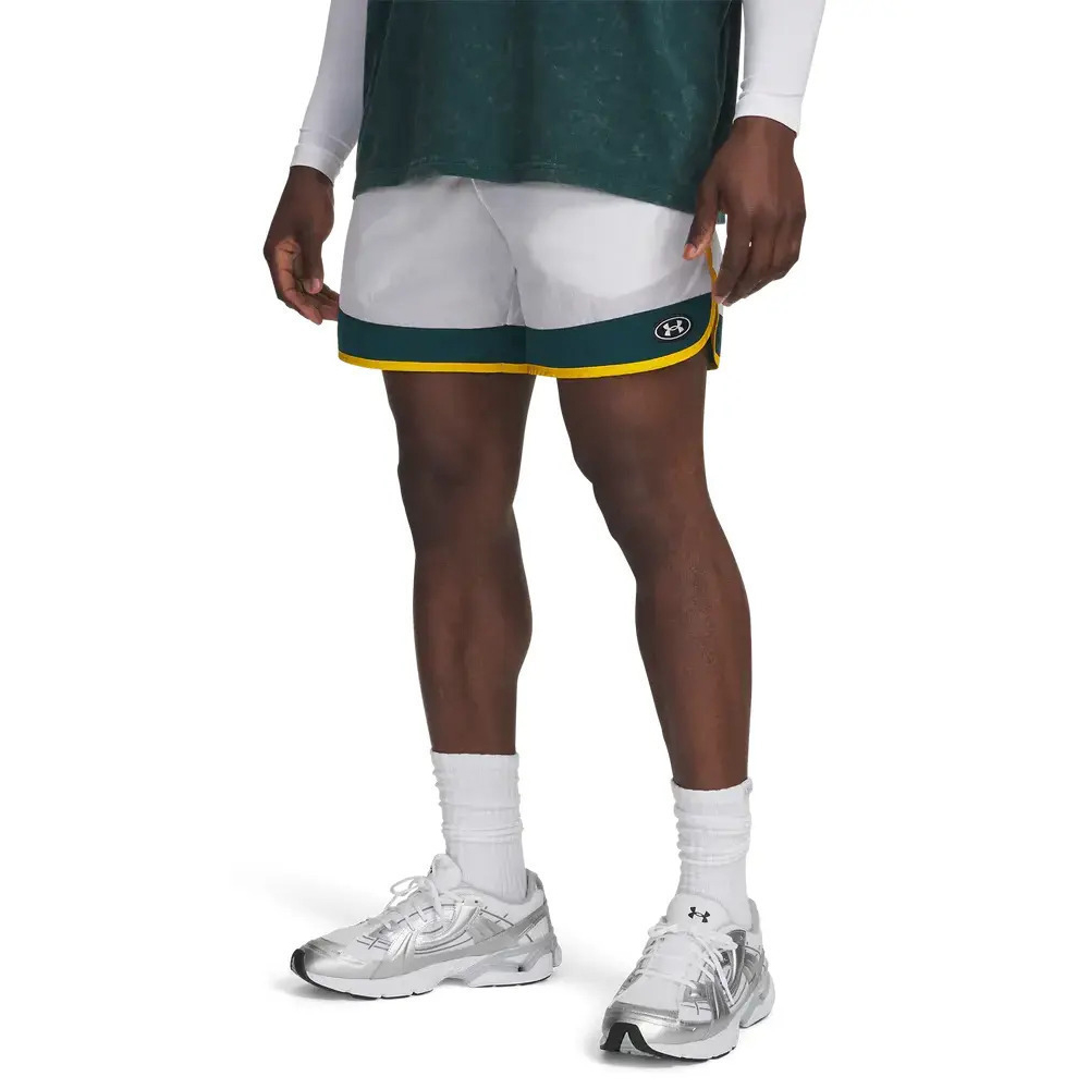 UNDER ARMOUR Icon Woven Track Shorts Ανδρική Βερμούδα - Λευκό