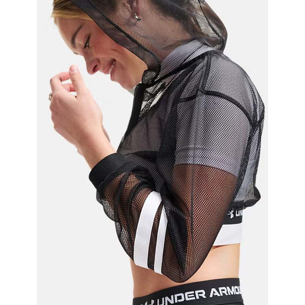 UNDER ARMOUR Heatgear Mesh Full Zip Γυναικεία Ζακέτα με κουκούλα - 5