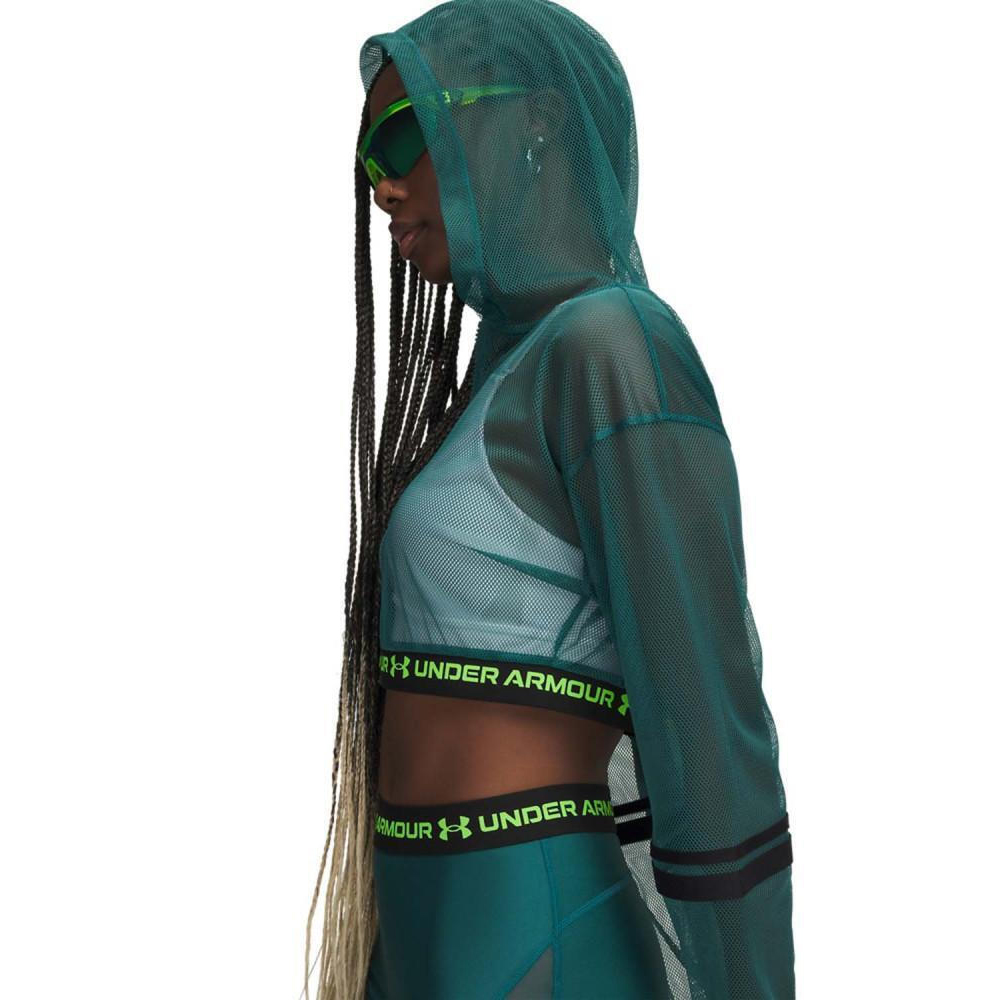 UNDER ARMOUR Heatgear Mesh Full Zip Γυναικεία Ζακέτα με κουκούλα - 3