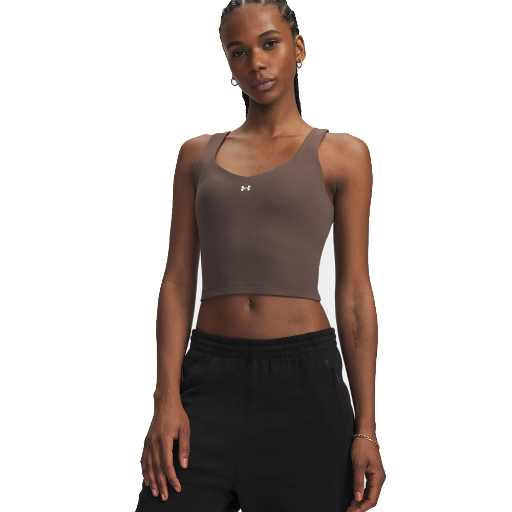 UNDER ARMOUR Motion Tank Γυναικεία Αμάνικη Μπλούζα - Καφέ