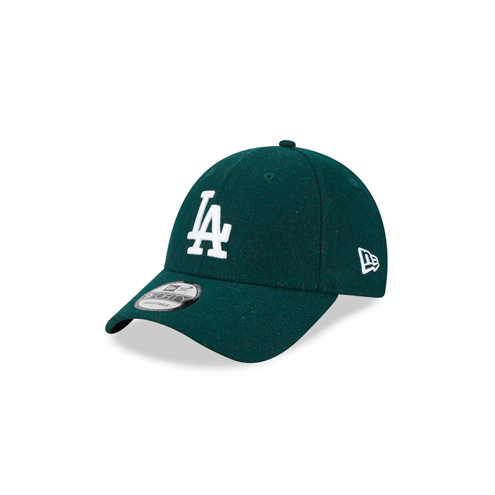 NEW ERA LA Dodgers Melton Wool Green 9FORTY Adjustable Cap Unisex Καπέλο - 1