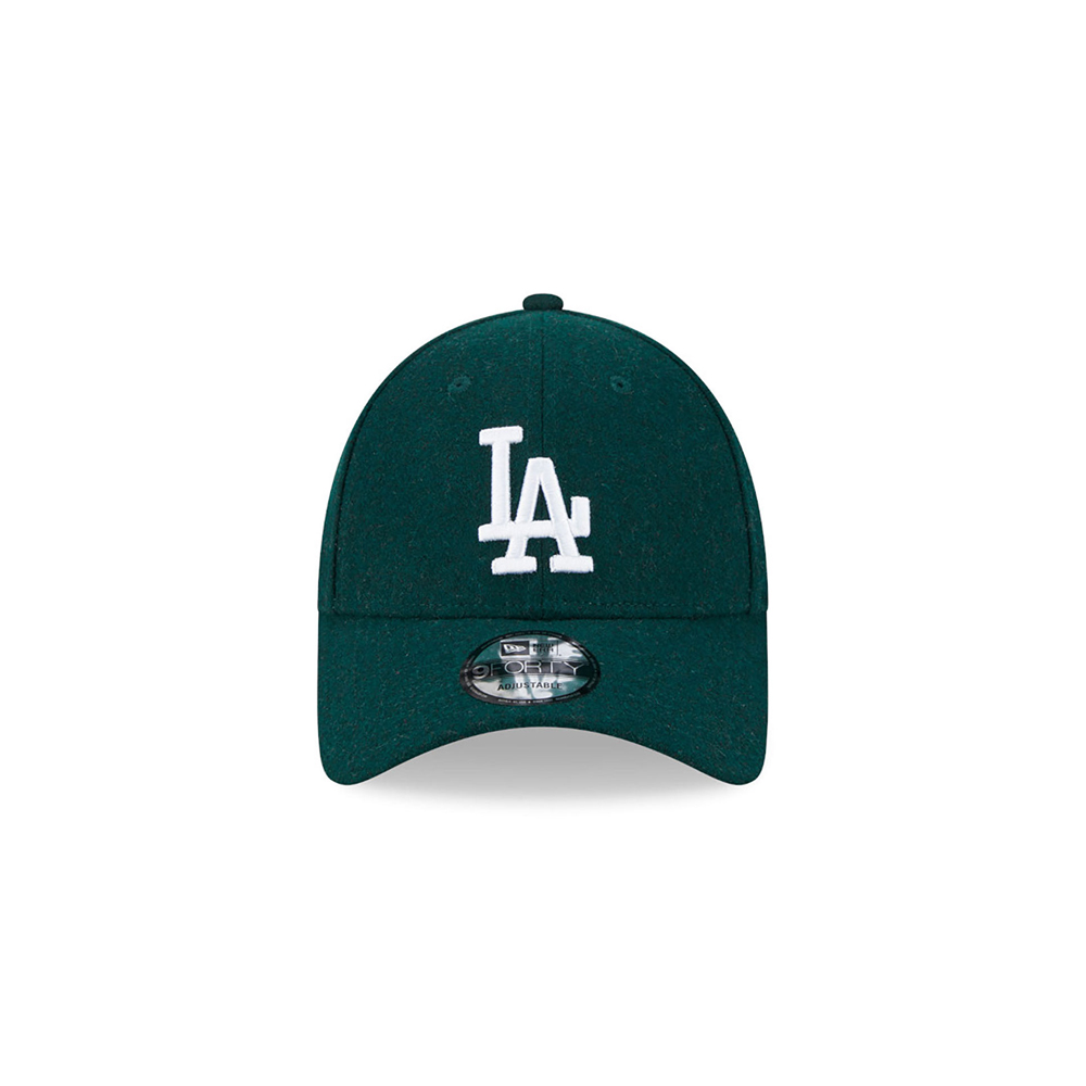 NEW ERA LA Dodgers Melton Wool Green 9FORTY Adjustable Cap Unisex Καπέλο - 3
