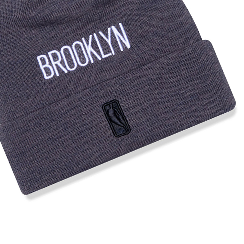 NEW ERA Brooklyn Nets Multi Patch Grey Cuff Knit Beanie Hat Unisex Σκούφος - 4