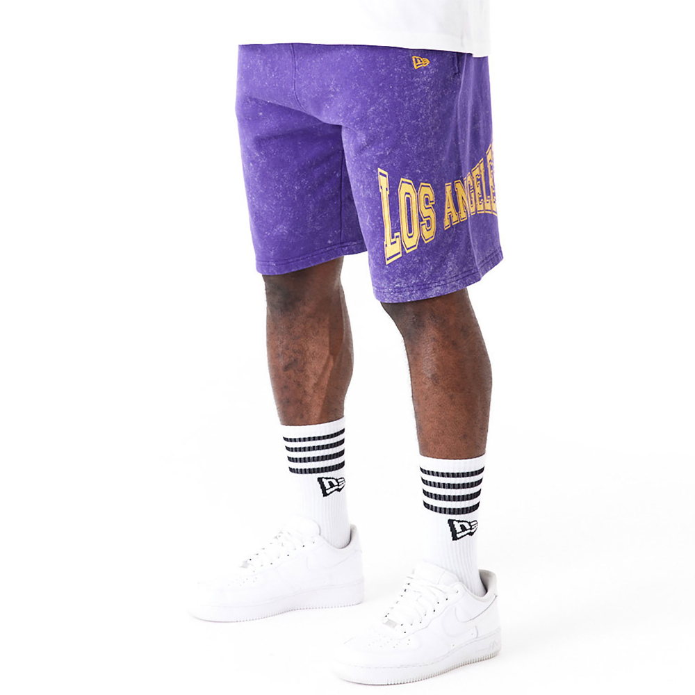 NEW ERA  LA Lakers NBA Washed Purple Shorts Ανδρικό Σορτς - Μωβ