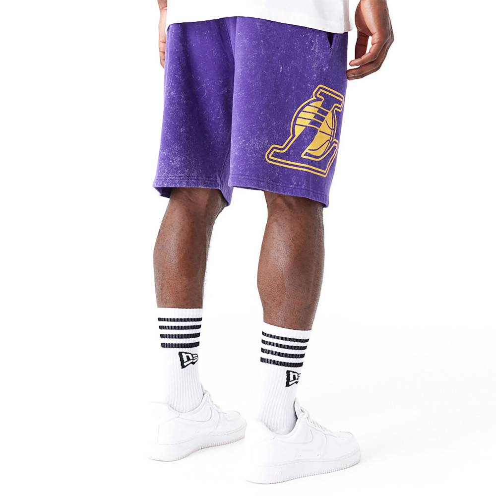 NEW ERA  LA Lakers NBA Washed Purple Shorts Ανδρικό Σορτς - 3