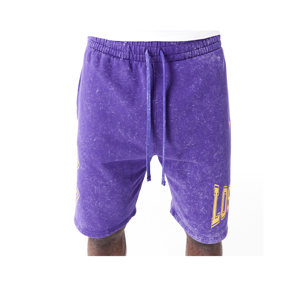 NEW ERA  LA Lakers NBA Washed Purple Shorts Ανδρικό Σορτς - 4