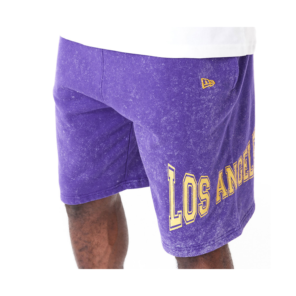 NEW ERA  LA Lakers NBA Washed Purple Shorts Ανδρικό Σορτς - 5