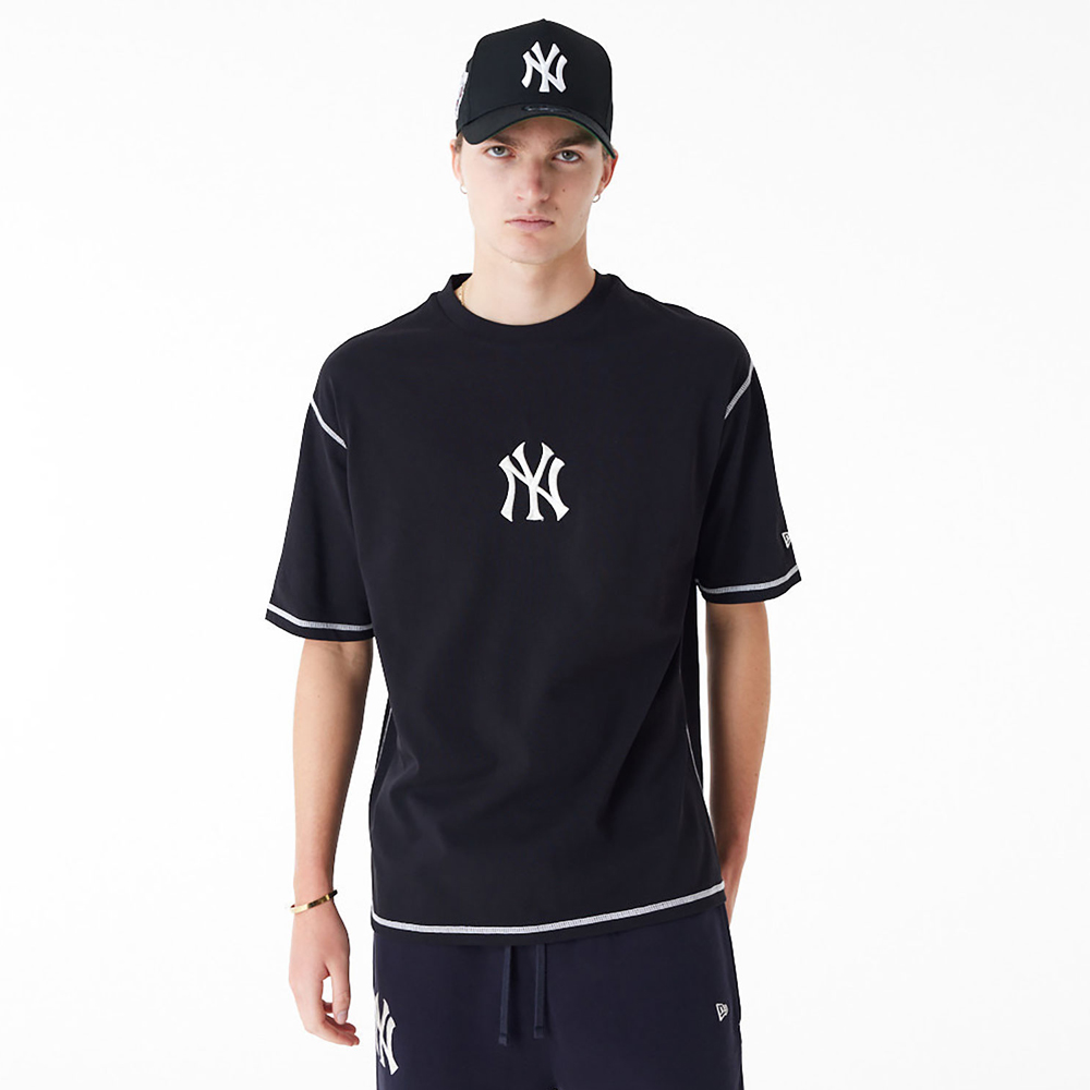 NEW ERA New York Yankees MLB World Series Black Oversized Ανδρικό T-Shirt - Μαύρο