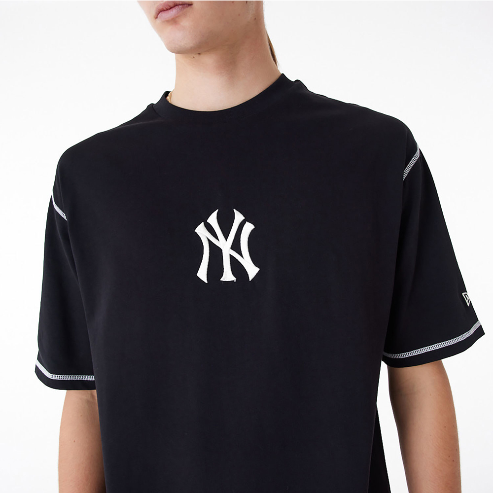 NEW ERA New York Yankees MLB World Series Black Oversized Ανδρικό T-Shirt - 4