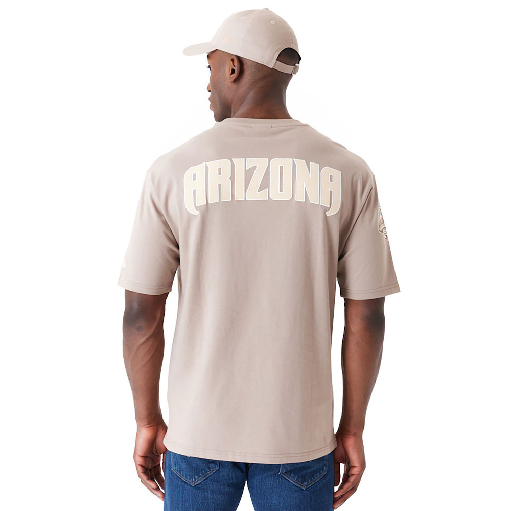 NEW ERA Arizona Diamondbacks World Series Pastel Brown Oversized T-Shirt - 2