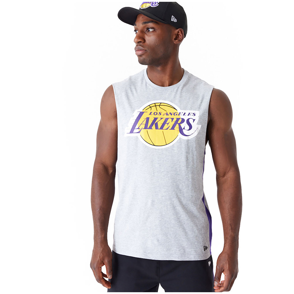 NEW ERA LA Lakers Colour Block Grey Tank Top  - 2