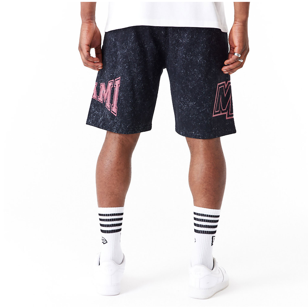 NEW ERA Miami Heat NBA Washed Black Shorts Ανδρικό Σορτς - 3