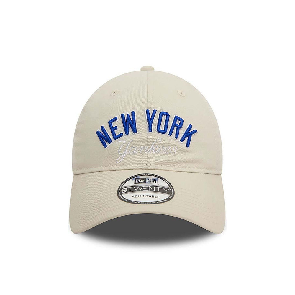 NEW ERA New York Yankees MLB Wordmark Off White 9TWENTY Adjustable Cap Unisex Καπέλο - 2