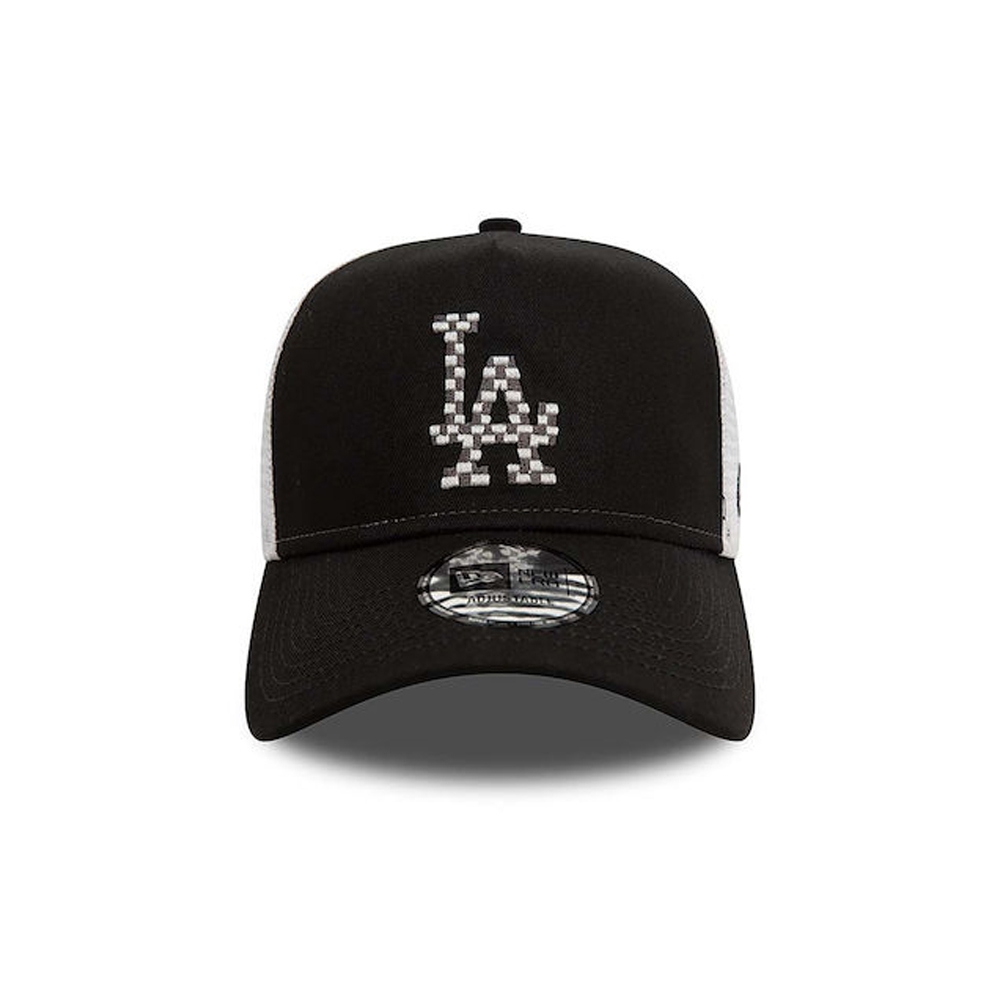 NEW ERA Seasonal Infill Trucker Los Angeles Dodgers Blkgra Unisex Καπέλο - 2