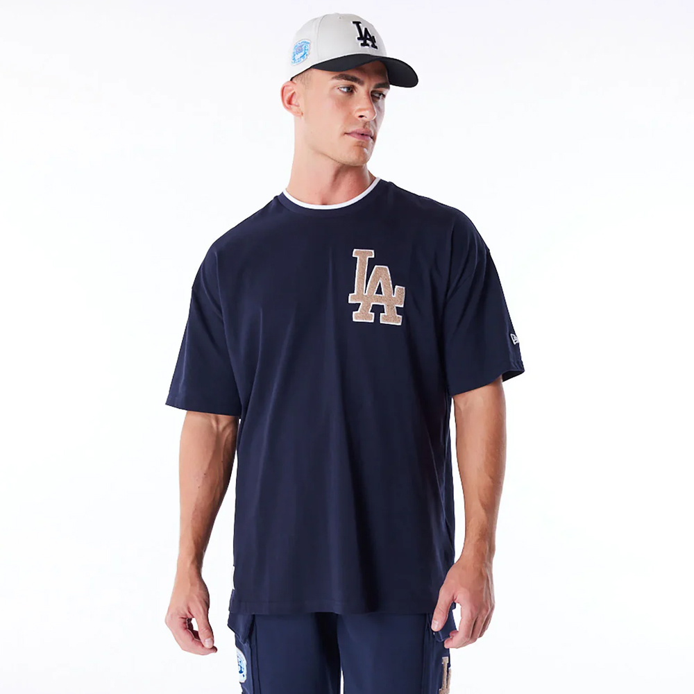 NEW ERA World Series Navy Drop Shoulder T-Shirt Ανδρικό T-Shirt - Μπλε