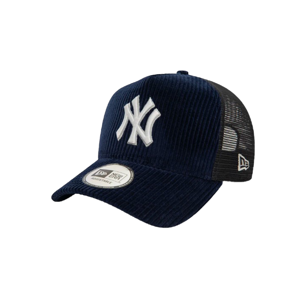 NEW ERA Yankees MLB Cord Navy 9FORTY E-Frame Adjustable Trucker Cap Unisex Καπέλο - Μπλε