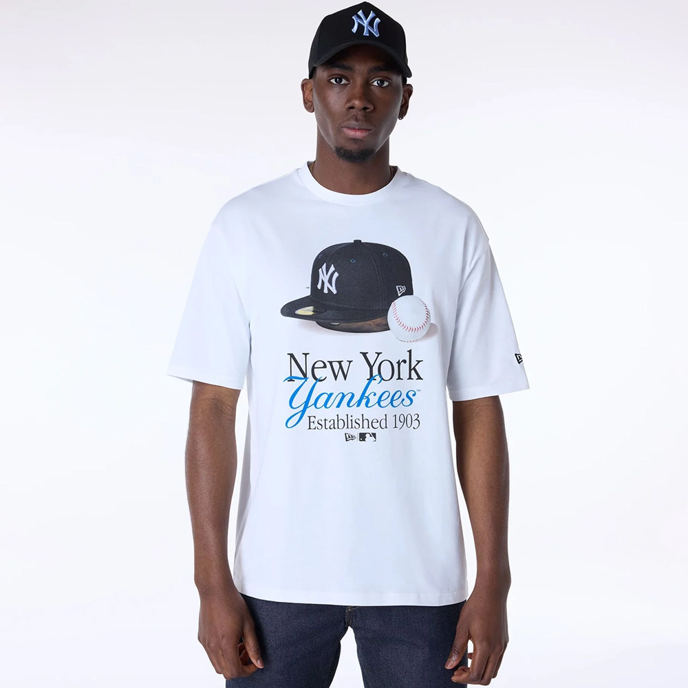 NEW ERA MLB Script New York Yankees Ανδρικό T-Shirt  - 1