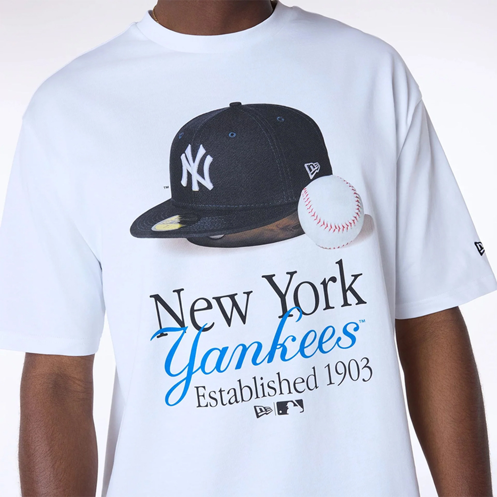 NEW ERA MLB Script New York Yankees Ανδρικό T-Shirt  - 3