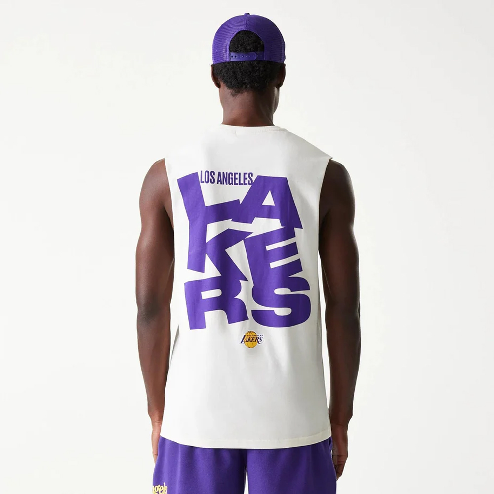 NEW ERA NBA Graphic Tee LA Lakers Ανδρικό Αμάνικο T-Shirt  - 2