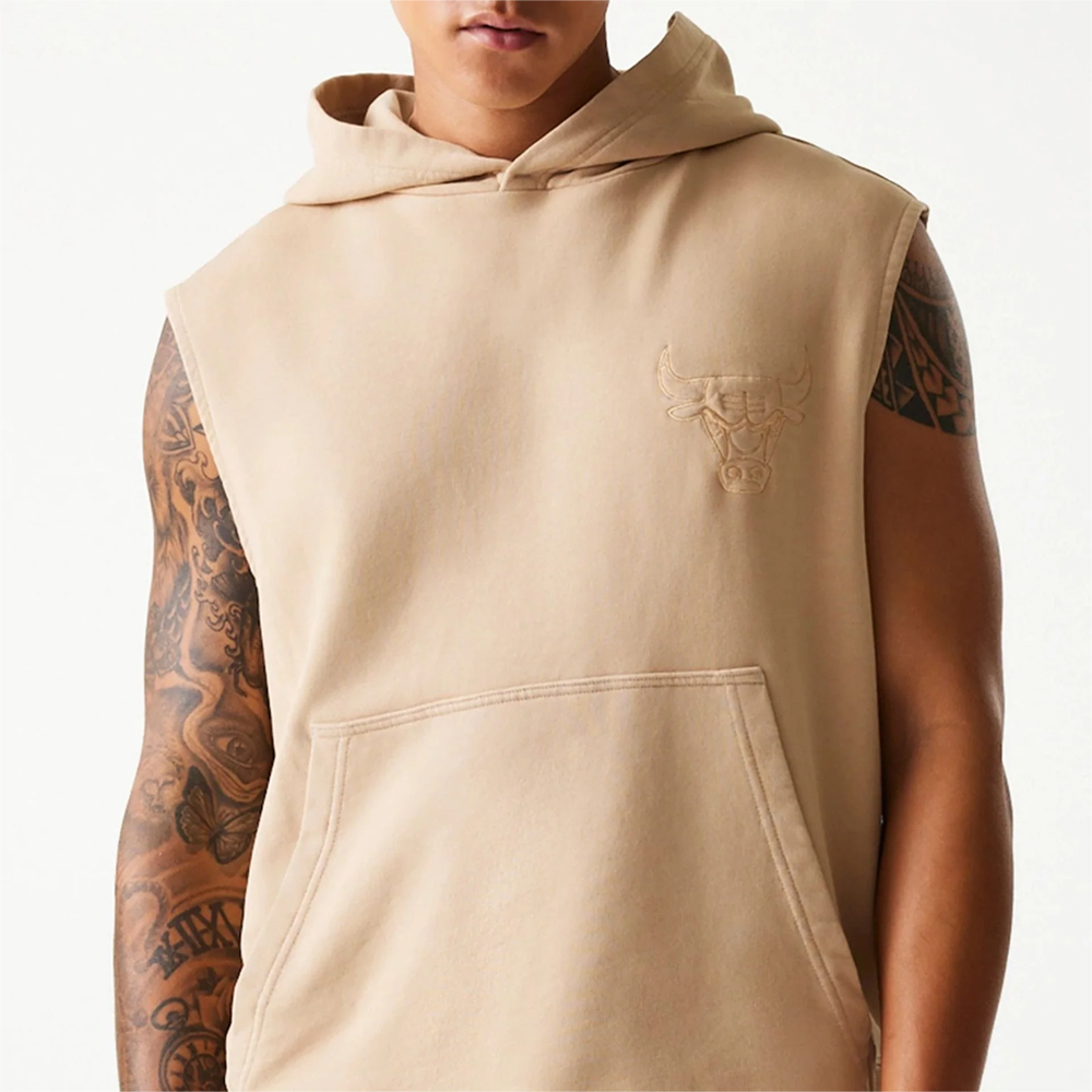 NEW ERA NBA Washed Hoodie Chicago Bulls Ανδρική Αμάνικη Μπλούζα - 2