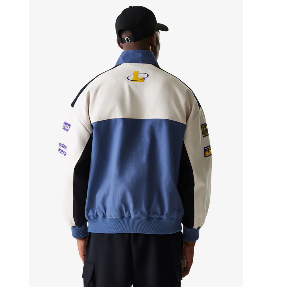 NEW ERA LA Lakers NBA Motorsports Jacket Ανδρικό Μπουφάν - 2