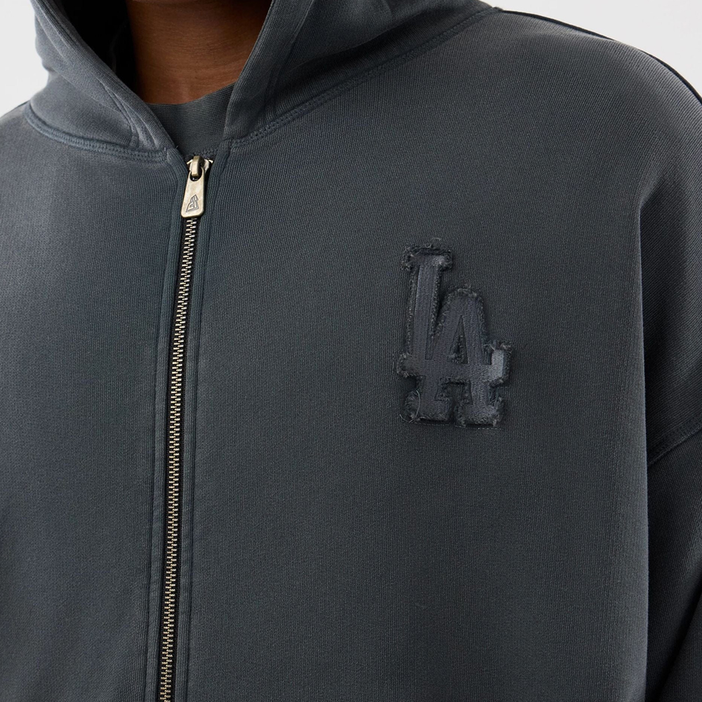 NEW ERA LA Dodgers MLB Washed Full Zip Hoodie Unisex Ζακέτα με κουκούλα - 3