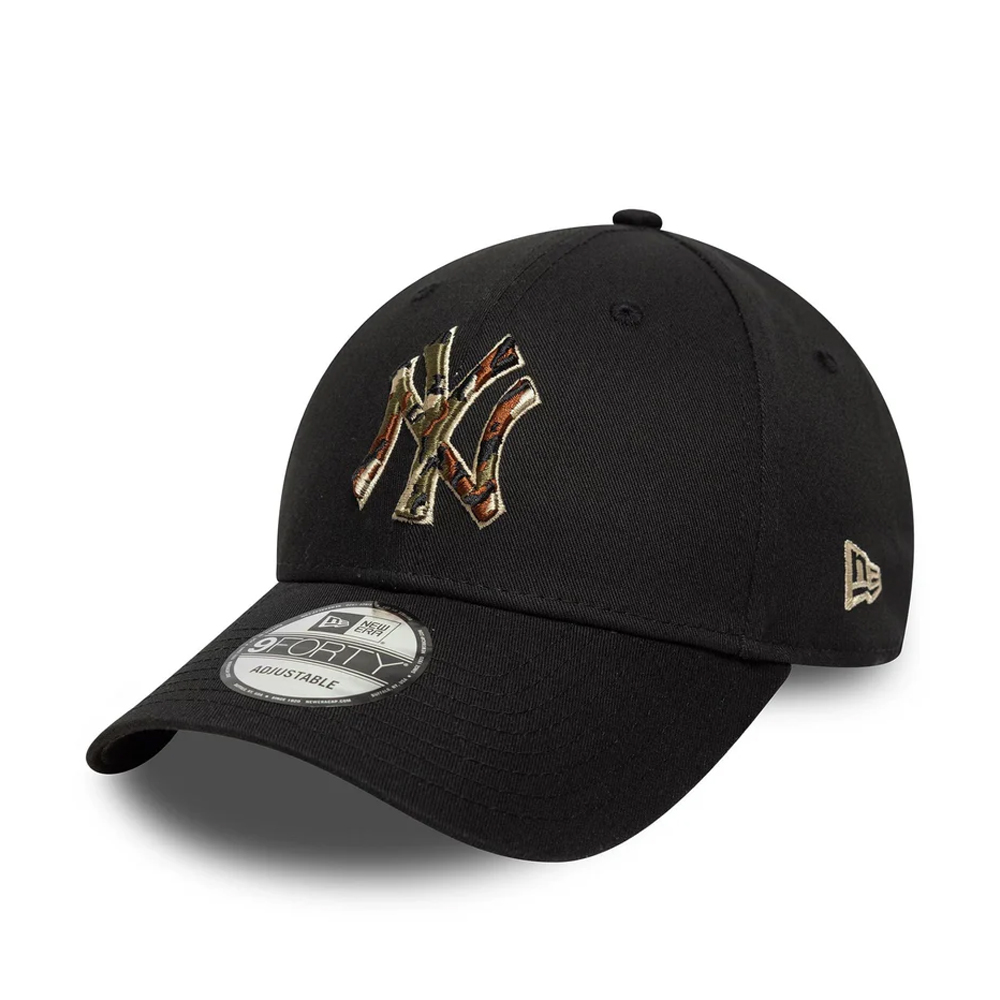 NEW ERA Outline Camo 9Forty New York Yankees Cap Unisex Καπέλο - Μαύρο
