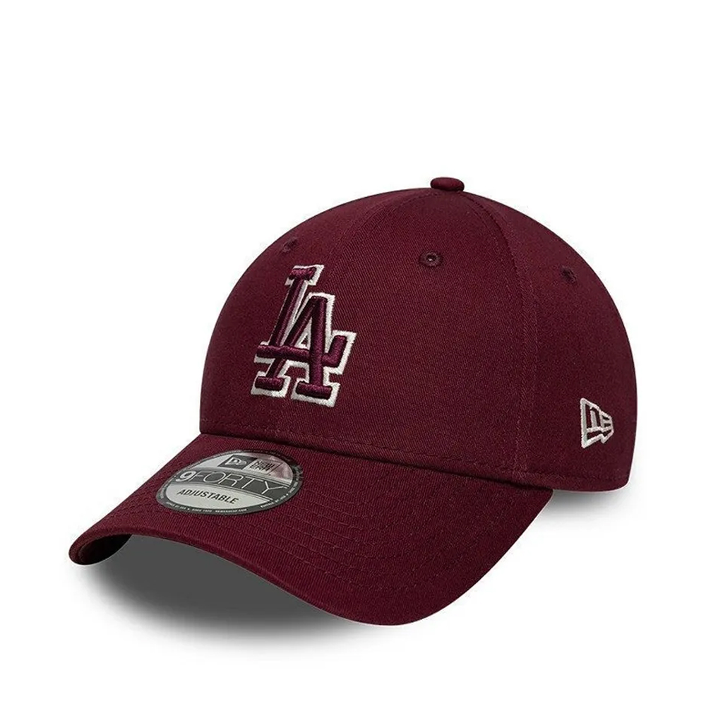 NEW ERA Team Outline 9Forty LA Dodgers Cap Unisex Καπέλο - Μπορντώ