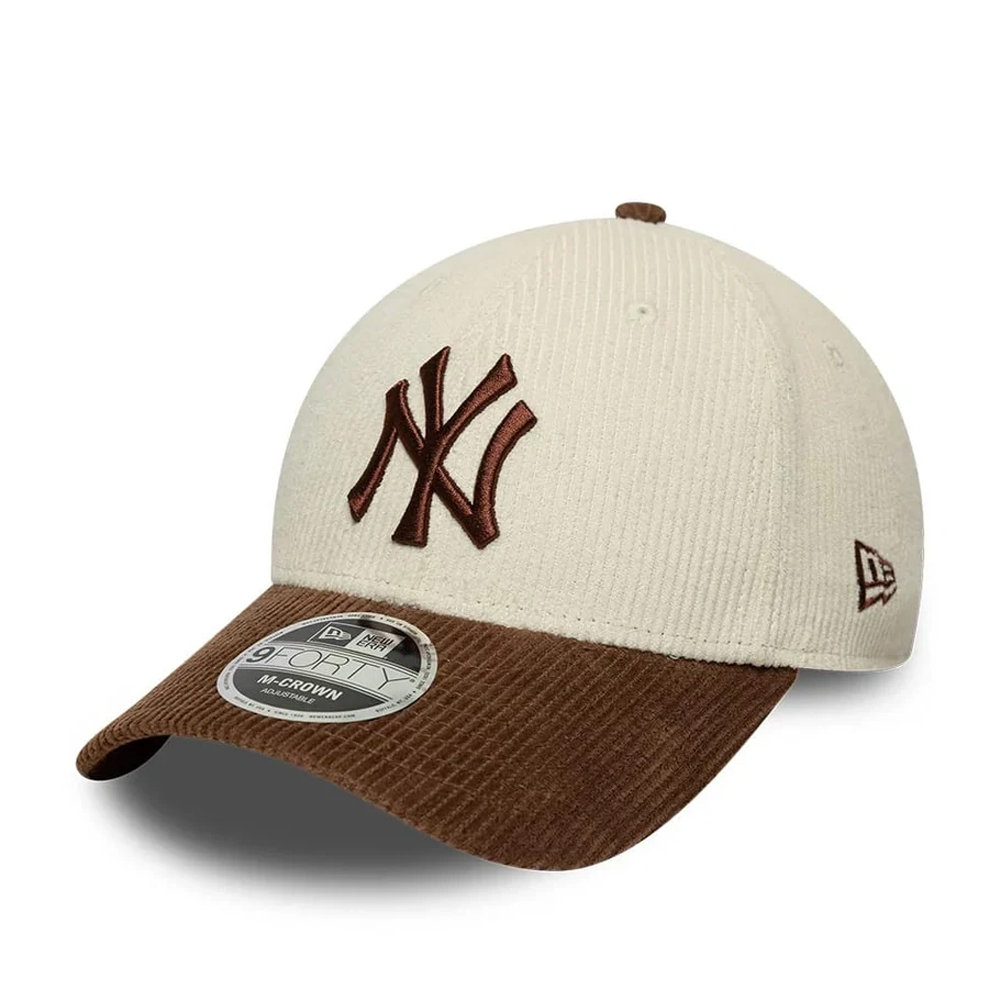 NEW ERA Cord 9Forty M-Crown New York Yankees Cap Unisex Καπέλο - Κρεμ
