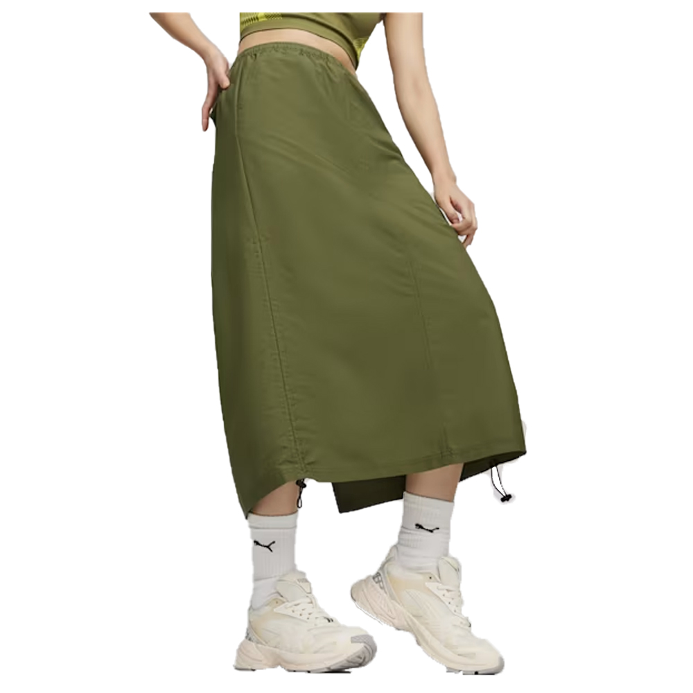 PUMA Dare To Women's Midi Woven Skirt Γυναικεία Φούστα - Χακί