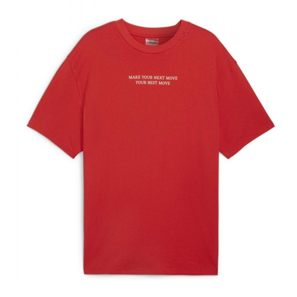 PUMA 1-800-Buckets Tee Ανδρικό T-Shirt - Κόκκινο