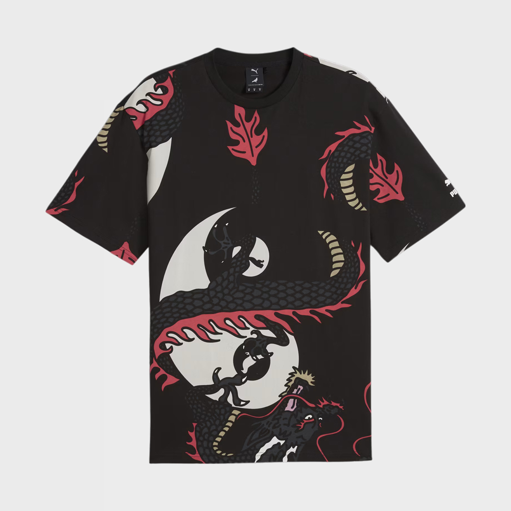 PUMA X Staple AOP Year Of The Dragon Graphics Ανδρικό T-Shirt - Μαύρο