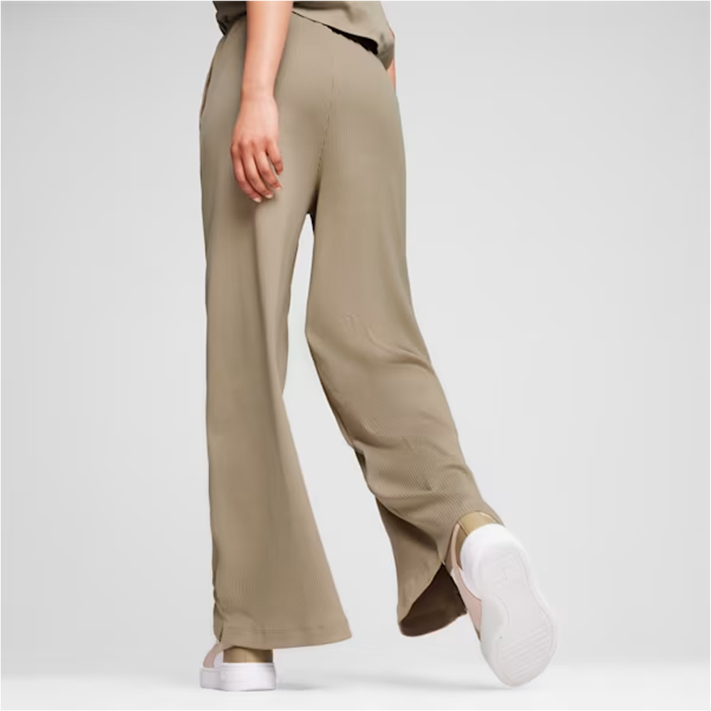 PUMA Classics Ribbed Relaxed Pant Γυναικείο Παντελόνι Φόρμας - 3